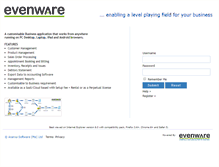 Tablet Screenshot of evenwaresystem.aranxa.com